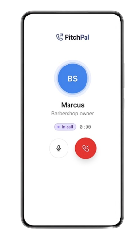 PitchPal live call screen